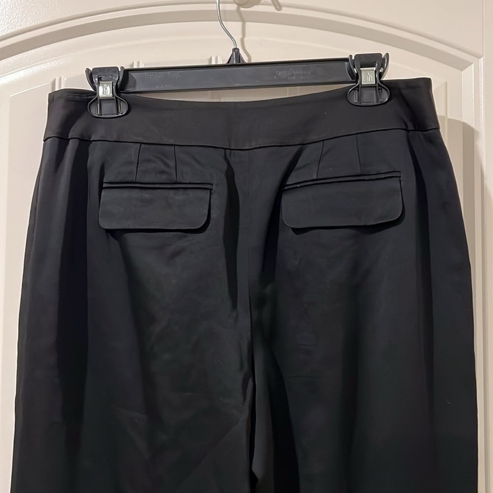 Ann Taylor MARGO FIT Wide Straight Leg Pants Black Fully Lined, Size 8 - Picture 6 of 9